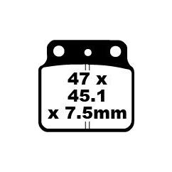 BRAKE PAD FA-TT SERIES CARBON FIBER OFFROAD - 17220246