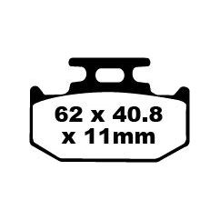 BRAKE PAD FA-TT SERIES CARBON FIBER OFFROAD - 17220249