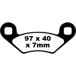 BRAKE PAD FA-TT SERIES CARBON FIBER OFFROAD - 17220254
