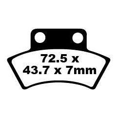 BRAKE PAD FA-TT SERIES CARBON FIBER OFFROAD - 17220268