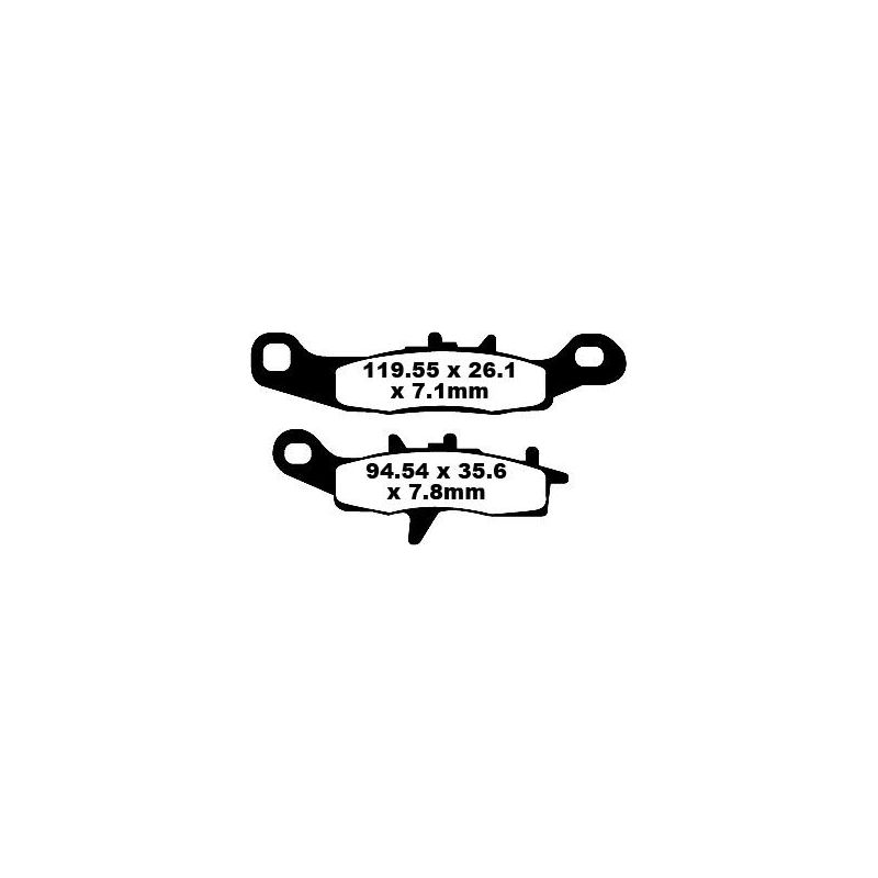BRAKE PAD FA-TT SERIES CARBON FIBER OFFROAD - 17220270