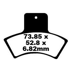 BRAKE PAD FA-TT SERIES CARBON FIBER OFFROAD - 17220271