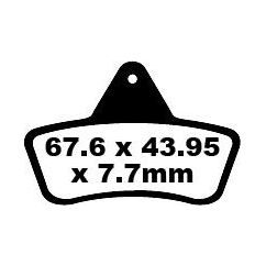 BRAKE PAD FA-TT SERIES CARBON FIBER OFFROAD - 17220272