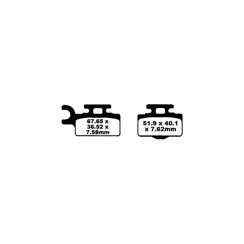 BRAKE PAD FA-TT SERIES CARBON FIBER OFFROAD - 17220273