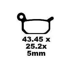 BRAKE PAD FA-TT SERIES CARBON FIBER - 17220278