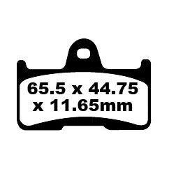 BRAKE PAD FA-TT SERIES CARBON FIBER - 17220281