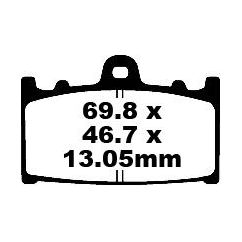 BRAKE PAD FA-TT SERIES CARBON FIBER - 17220282