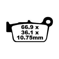 BRAKE PAD FA-TT SERIES CARBON FIBER - 17220284