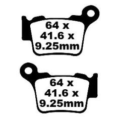 BRAKE PAD FA-TT SERIES CARBON FIBER - 17220285