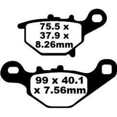 BRAKE PAD FA-TT SERIES CARBON FIBER - 17220292