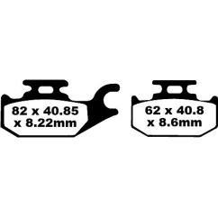 BRAKE PAD FA-TT SERIES CARBON FIBER - 17220293