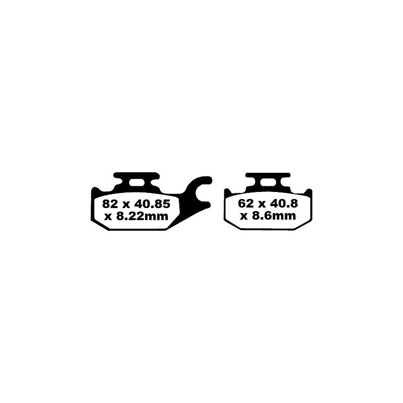 BRAKE PAD FA-TT SERIES CARBON FIBER - 17220293