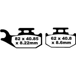 BRAKE PAD FA-TT SERIES CARBON FIBER - 17220294