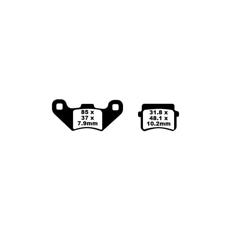 BRAKE PAD FA-TT SERIES CARBON FIBER - 17220295