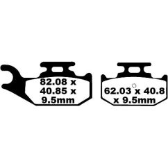 BRAKE PAD FA-TT SERIES CARBON FIBER OFFROAD - 17220298