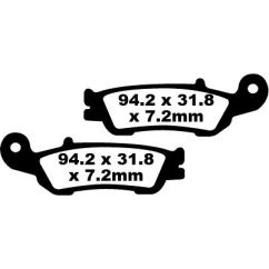 BRAKE PAD FA-TT SERIES CARBON FIBER - 17220308