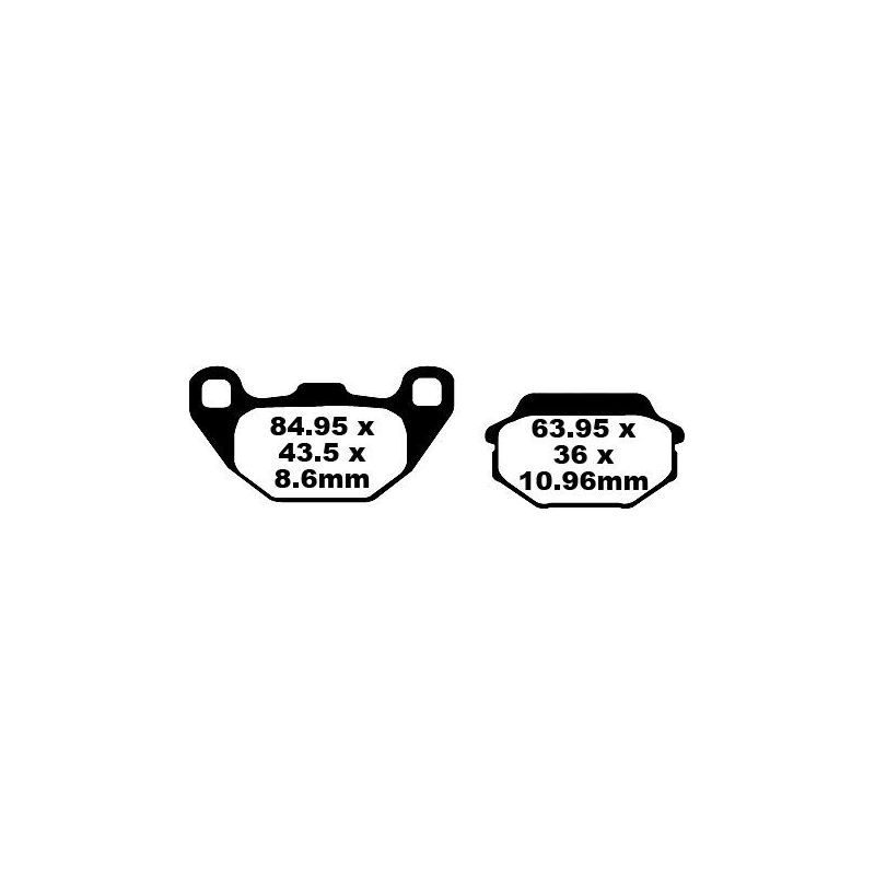 BRAKE PAD SFA SERIES ORGANIC - 17220339