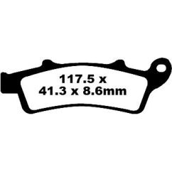 BRAKE PAD SFA SERIES ORGANIC - 17220343