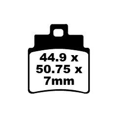 BRAKE PAD SFA SERIES ORGANIC - 17220346