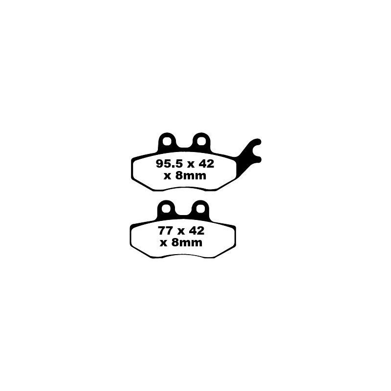 BRAKE PAD SFA SERIES ORGANIC - 17220348