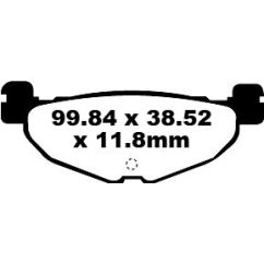 BRAKE PAD SFA SERIES ORGANIC - 17220350
