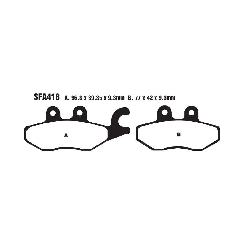 BRAKE PAD SFA SERIES ORGANIC - 17220354