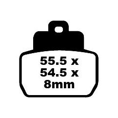 BRAKE PAD SFA SERIES ORGANIC - 17220355