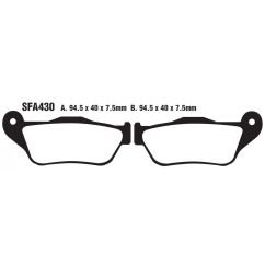 BRAKE PAD SFA SERIES ORGANIC - 17220357