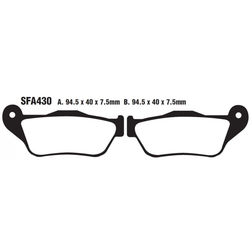 BRAKE PAD SFA SERIES ORGANIC - 17220357