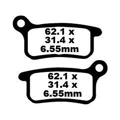 BRAKE PAD FA-TT SERIES CARBON FIBER - 17220608