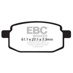 BRAKE PAD SFAC SERIES CARBON FIBER SCOOTER - 17200412