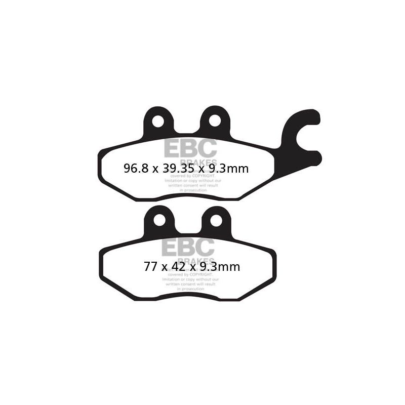 BRAKE PAD SFAC-SERIES CARBON SCOOTER - 17200449