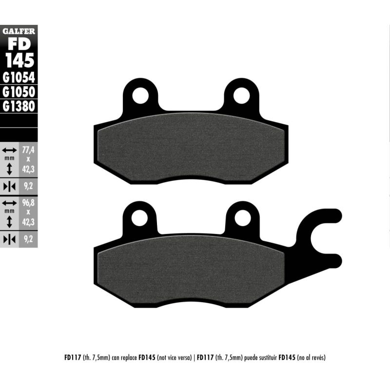 BRAKE PAD SCOOTER ORGANIC - 17200653