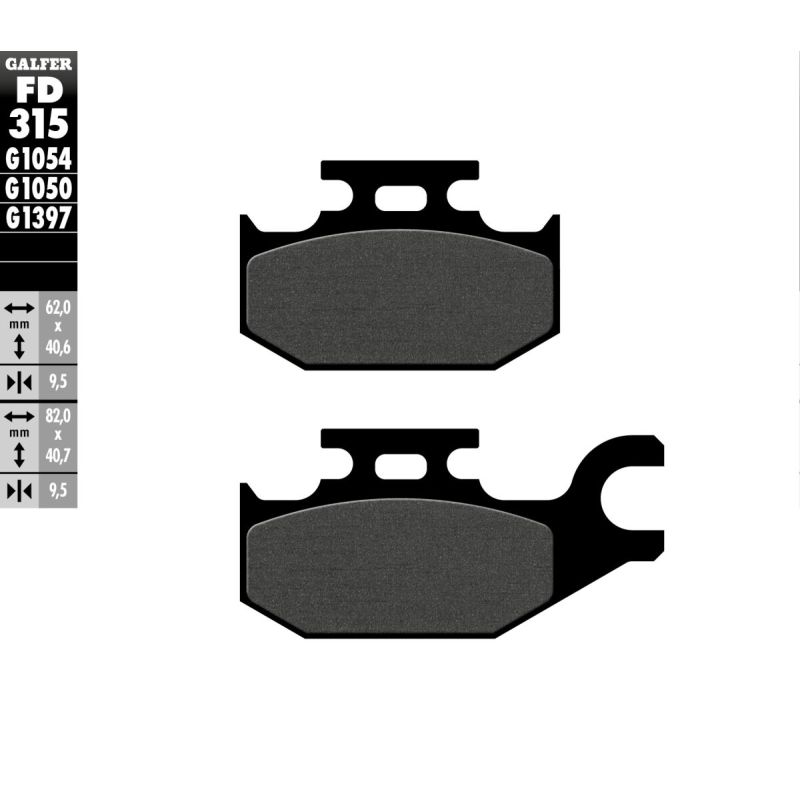 BRAKE PAD SCOOTER ORGANIC - 17200671