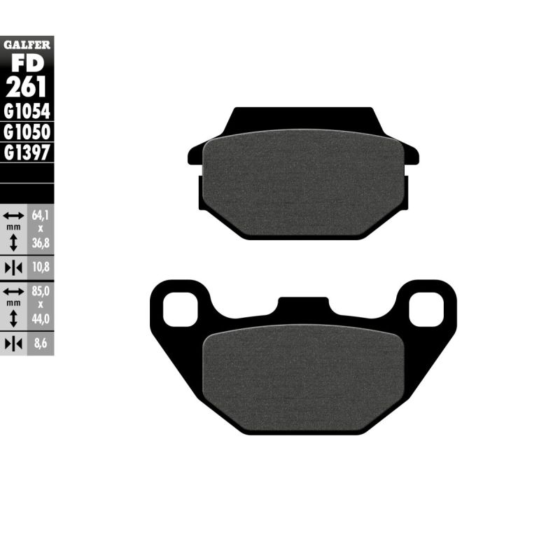 BRAKE PAD SCOOTER ORGANIC - 17200689