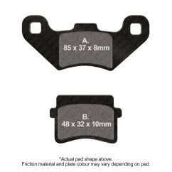 BRAKE PAD CARBON SCOOTER - 17201140