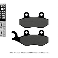 BRAKE PAD SCOOTER ORGANIC - 17200691
