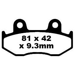 BRAKE PAD SFA-HH SERIES SINTERED SCOOTER - 17210991