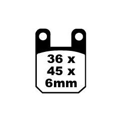 BRAKE PAD SFA-HH SERIES SINTERED METAL SCOOTER