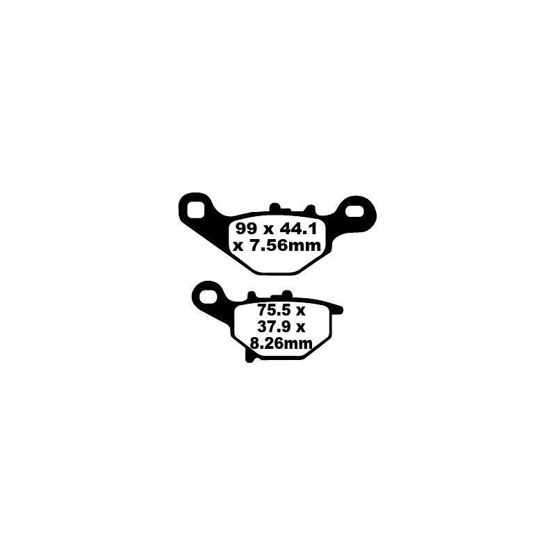 BRAKE PAD SFA-HH SERIES SINTERED METAL SCOOTER - 17211897