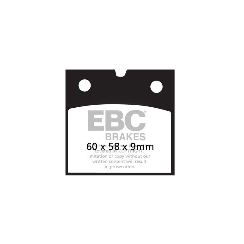 BRAKE PAD FA-V SERIES SINTERED METAL/ORGANIC COMPOUND - 17211962