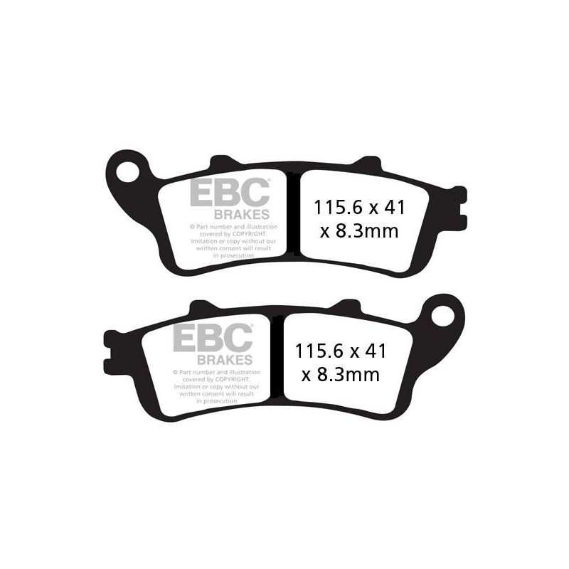 BRAKE PAD FA-V SERIES SINTERED METAL/ORGANIC COMPOUND - 17211975