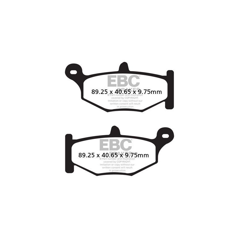 BRAKE PAD FA-V SERIES SINTERED METAL/ORGANIC COMPOUND - 17211980