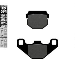 BRAKE PAD SEMI METALLIC SCOOTER - 17213516