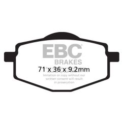 BRAKE PAD SFA-HH SERIES SINTERED METAL SCOOTER - 17212072