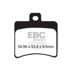 BRAKE PAD SFA-HH SERIES SINTERED METAL SCOOTER - 17212088
