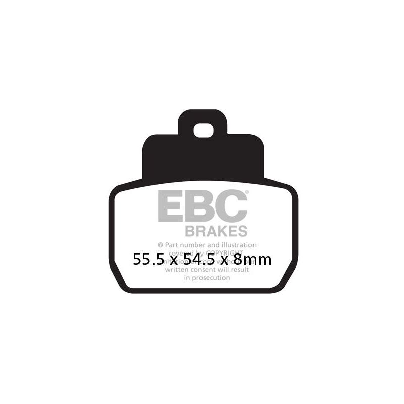 BRAKE PAD SFA-HH SERIES SINTERED METAL SCOOTER - 17212099