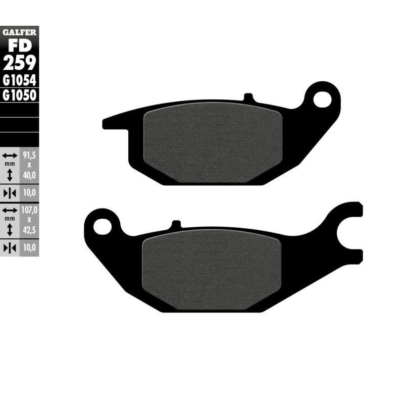 BRAKE PAD SEMI METAL - 17200687