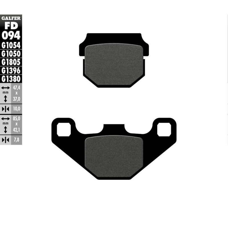 BRAKE PAD SEMI METAL - 17213540