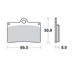 BRAKE PAD CERAMIC - 17220889